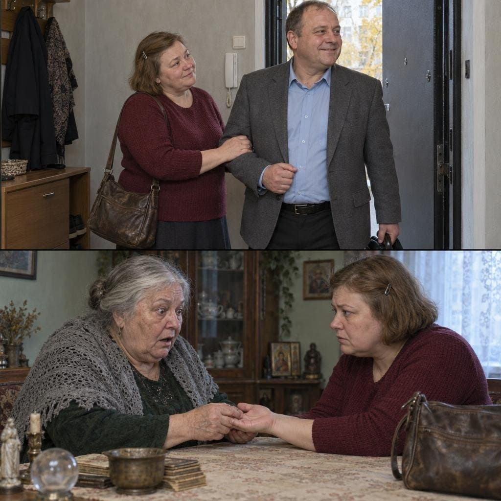 Муж уехал на встречу одноклассников, а жена зашла к гадалке
